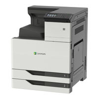 Lexmark CS923 Gebruikershandleiding