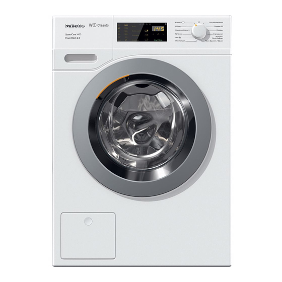 Miele WDD 330 SpeedCare Gebruiksaanwijzing