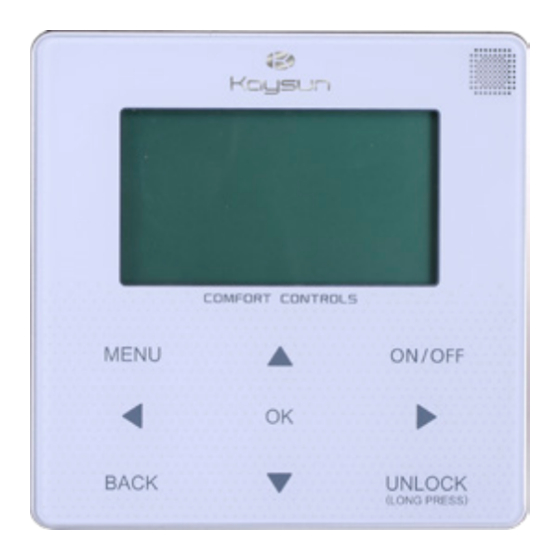 Kaysun KCCHT-05 MODBUS Gebruikershandleiding