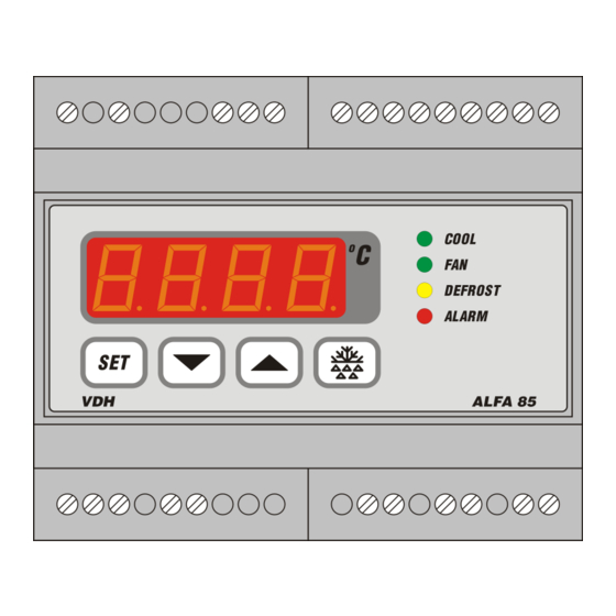 VDH ALFANET 85 12Vac/dc Gebruiksaanwijzing