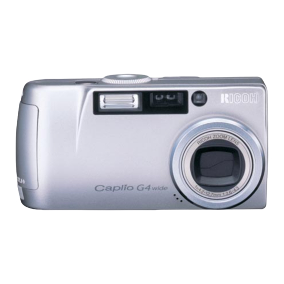 Ricoh Caplio G4 Handleiding