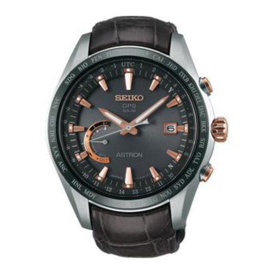 Seiko Astron 8X22 GPS Solar Gebruiksaanwijzing