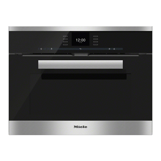 Miele H6600BP Gebruiks- En Montagehandleiding