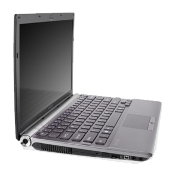 Sony Vaio VPCZ12 Series Gebruikershandleiding