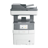 Lexmark X748x Gebruikershandleiding