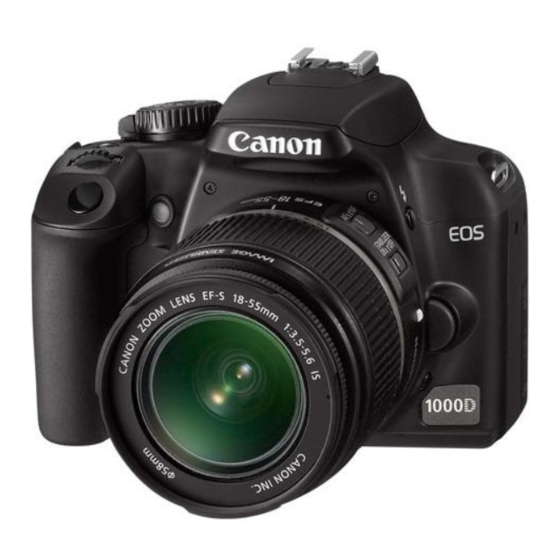 Canon EOS 1000D Instructiehandleiding