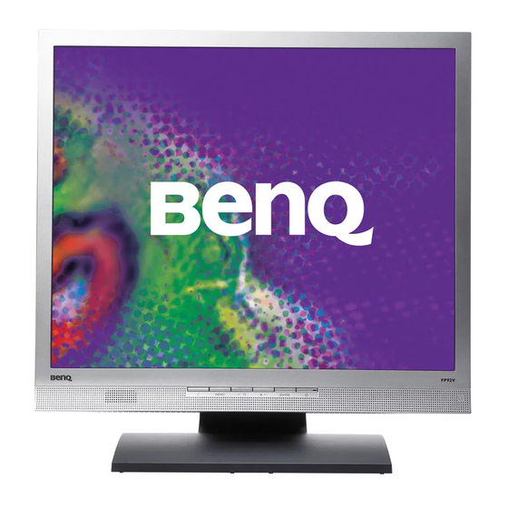 BenQ FP92V Gebruikershandleiding