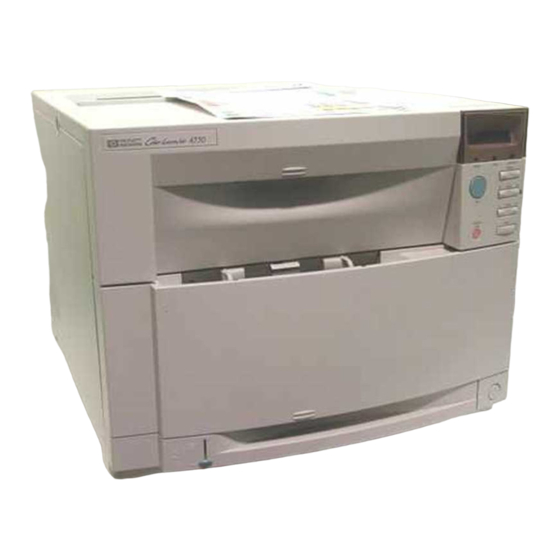 HP color LaserJet 4550 Series Beknopte Handleiding