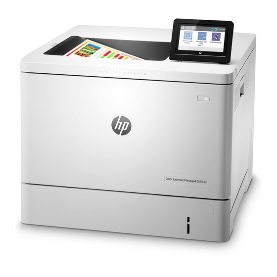 HP Color LaserJet Managed E55040dn Gebruikershandleiding