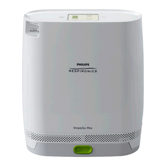 Philips RESPIRONICS SimplyGo Mini Gebruikershandleiding