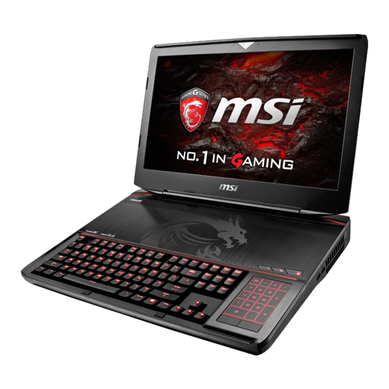 MSI gt83vr titan Gebruikershandleiding