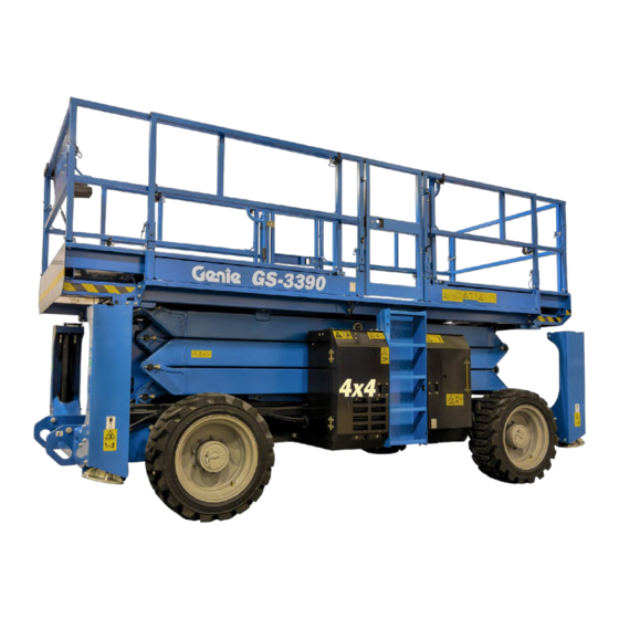 Terex Genie GS-3384 Bedieningshandleiding