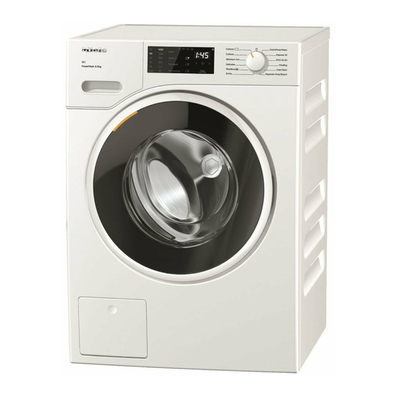 Miele WWD 320 Gebruiksaanwijzing