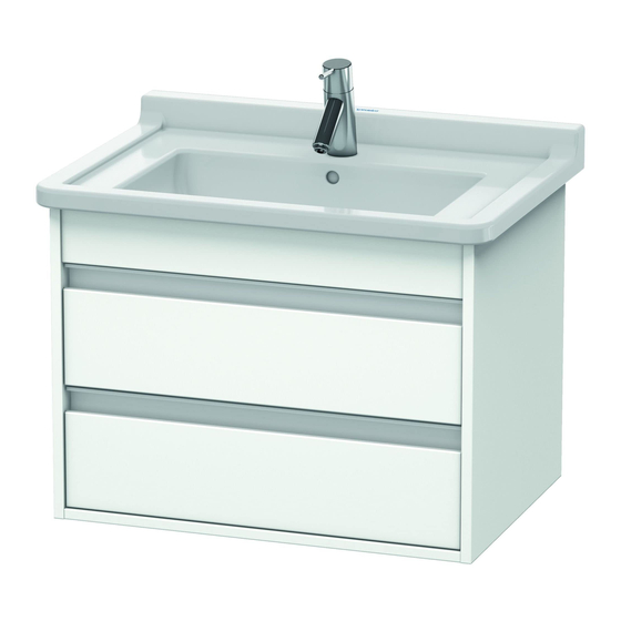 DURAVIT Ketho KT 6643 Montagehandleiding