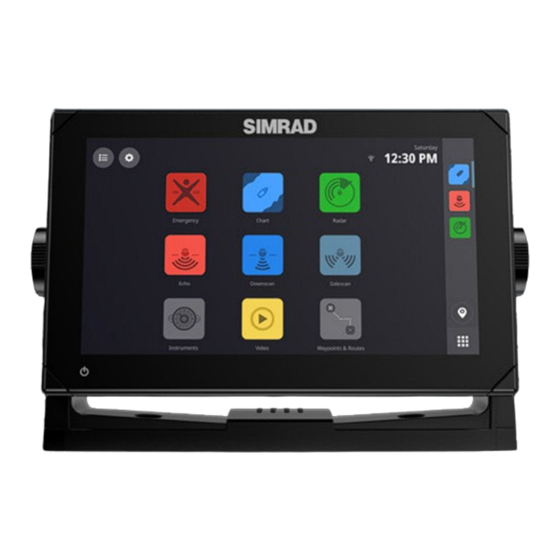 Simrad NSX Series Beknopte Handleiding