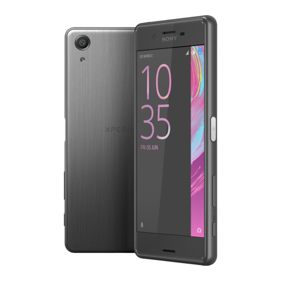 Sony Xperia X Performance F8131 Gebruikershandleiding