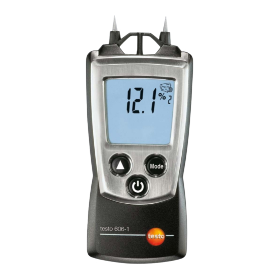 TESTO 606-1 Handleiding