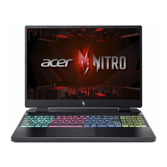 Acer Nitro 16 Gebruikershandleiding