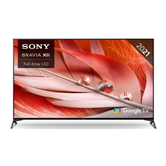 Sony XR-75X94J Korte Handleiding