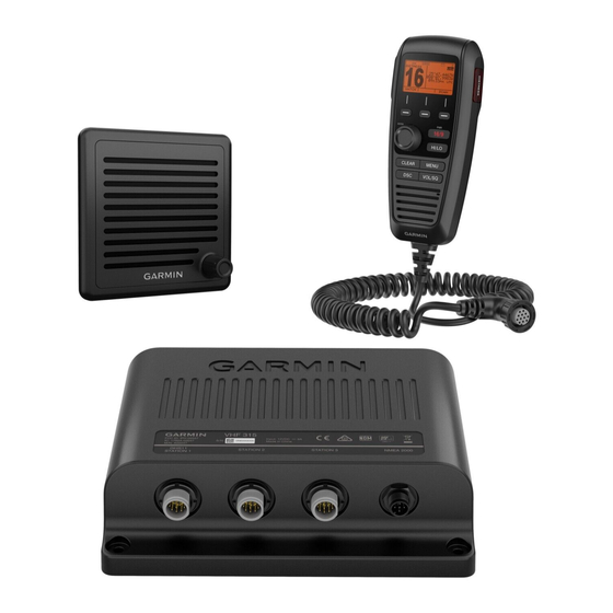 Garmin VHF 315 Series Installatie-Instructie