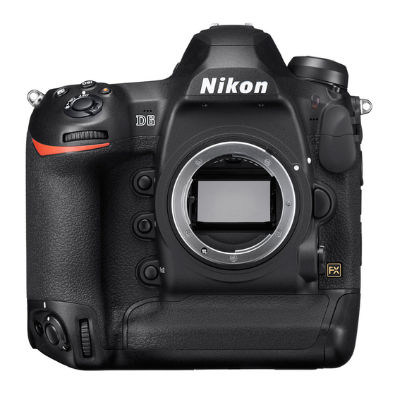 Nikon D6 Gebruikershandleiding