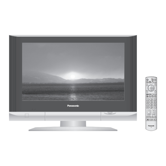 Panasonic VIERA TX-26LX600F Gebruiksaanwijzing