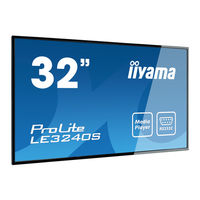 Iiyama ProLite LE5540S Gebruikershandleiding