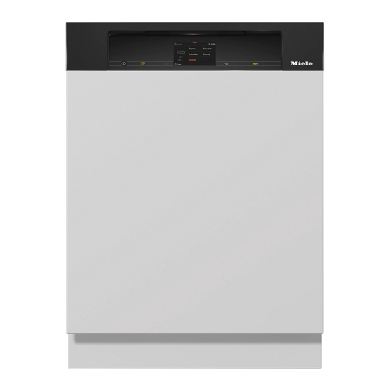 Miele G 7920 Gebruiksaanwijzing