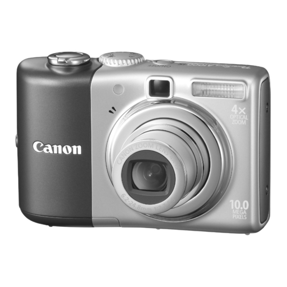 Canon PowerShot A1000 IS Gebruikershandleiding