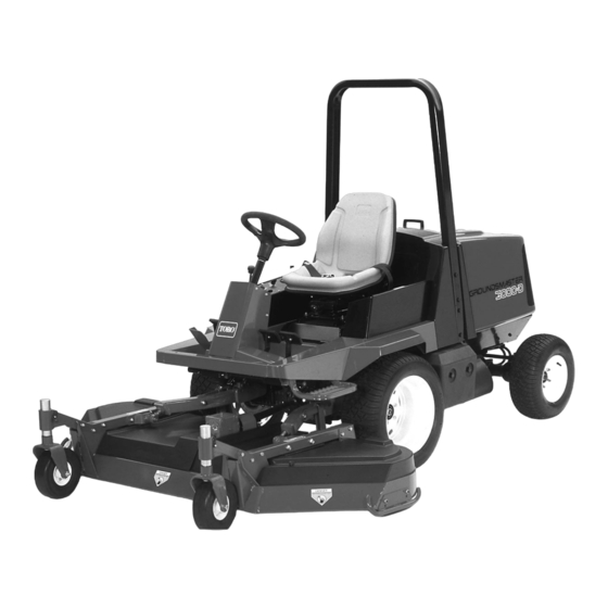 Toro GROUNDSMASTER 3000-D Gebruikershandleiding