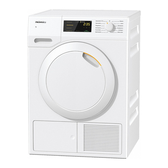 Miele TCB 150 WP Gebruiksaanwijzing