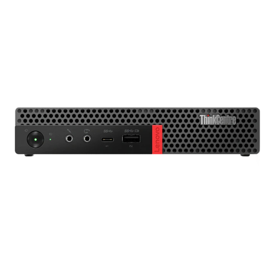 Lenovo ThinkCentre M920 Series Gebruikershandleiding