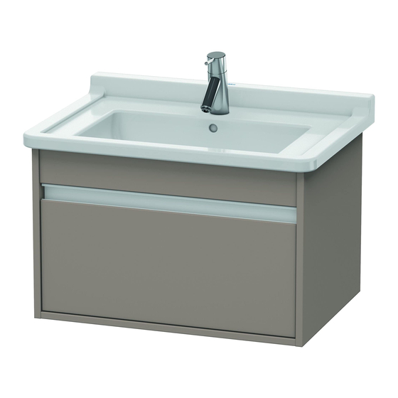 DURAVIT Ketho KT 6664 Montagehandleiding