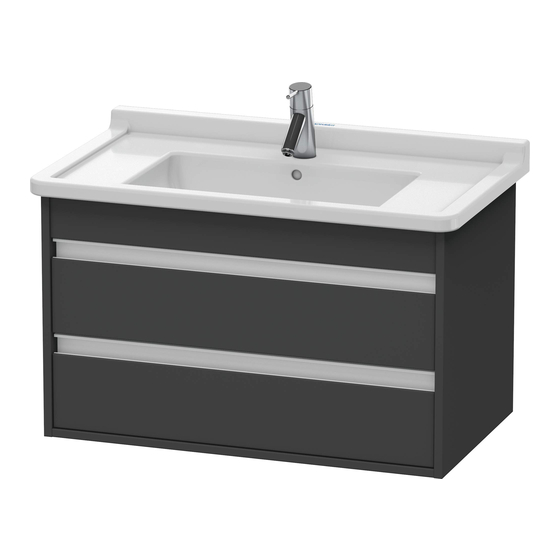 DURAVIT Ketho KT 6644 Montagehandleiding