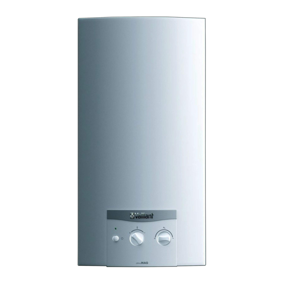 Vaillant atmoMAG 0/1 XZ Series Gebruiksaanwijzing