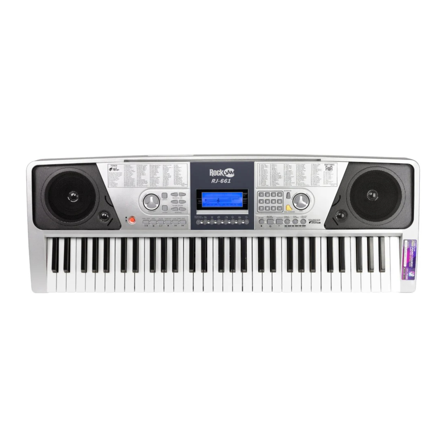 RockJam RJ-661 - Multifunctioneel Keyboard Handleiding