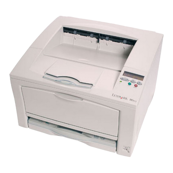 Lexmark W812 Installatiehandleiding