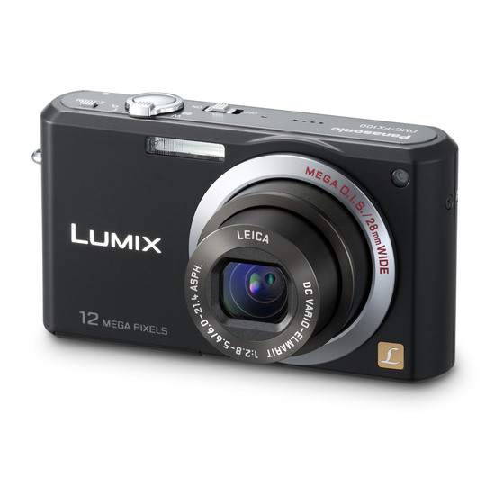 Panasonic LUMIX DMC-FX100 Gebruiksaanwijzing