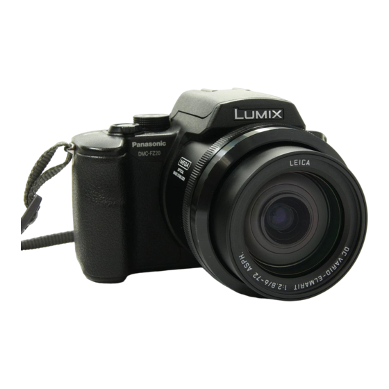 Panasonic Lumix DMC-FZ20EG Gebruiksaanwijzing