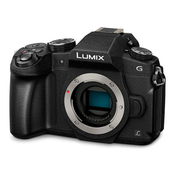 Panasonic LUMIX DMC-G80 Gebruiksaanwijzing