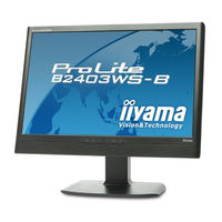 Iiyama ProLite E2403WS Gebruikershandleiding