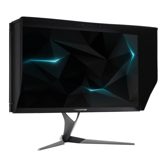 Acer Predator X27 Gebruikershandleiding