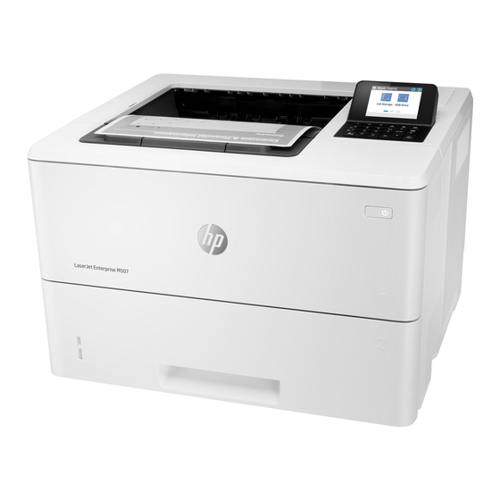 HP LaserJet Enterprise M507 Gebruikershandleiding