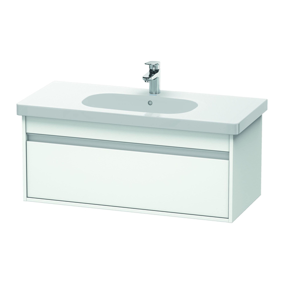 DURAVIT Ketho KT 6668 Montagehandleiding