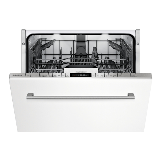 Gaggenau DF260 Series Gebruiksaanwijzing