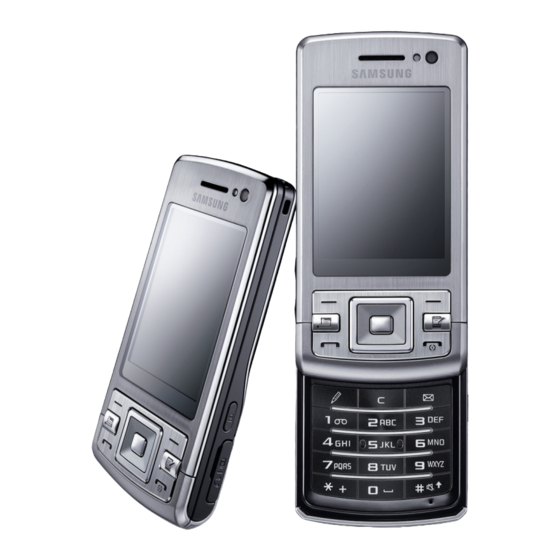 Samsung SGH-L870 Gebruiksaanwijzing