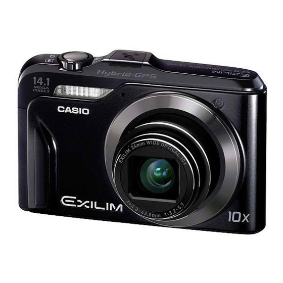 Casio Exilim EX-H20G Gebruiksaanwijzing