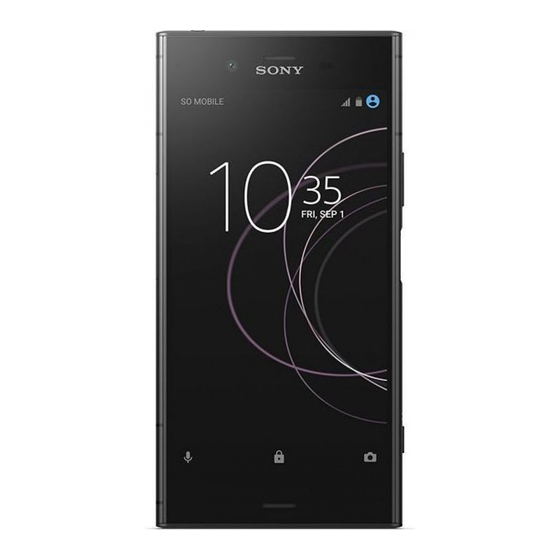 Sony Xperia XZ1 Gebruikershandleiding