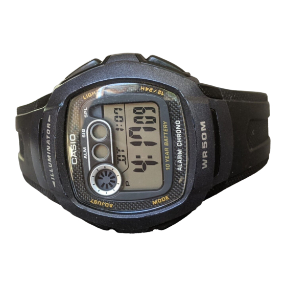 Casio 2963 Gebruiksaanwijzing