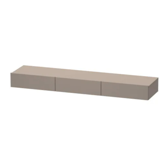 DURAVIT DuraStyle DS 8273 Montagehandleiding